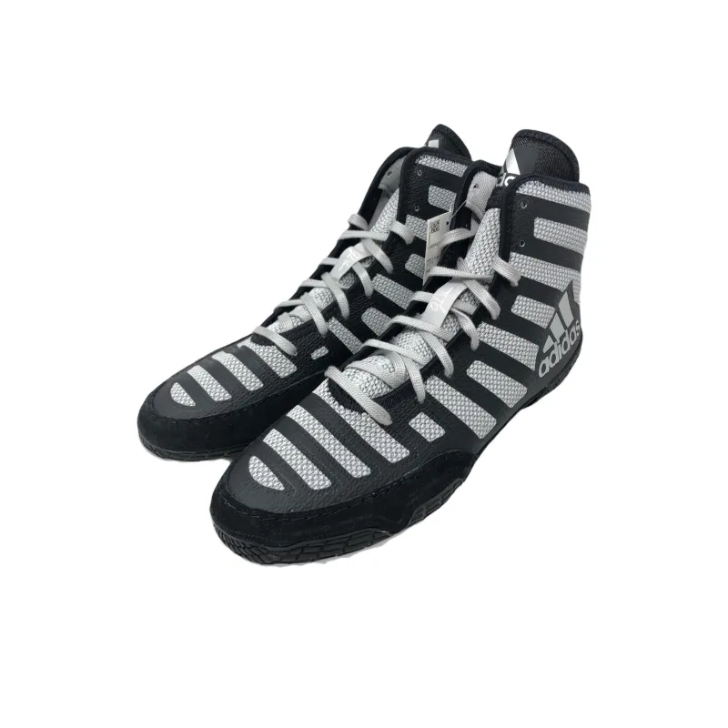 Adidas Adizero Varner 2 Anti Slip Wear Resistant High Top Training Shoes Men's Black-2