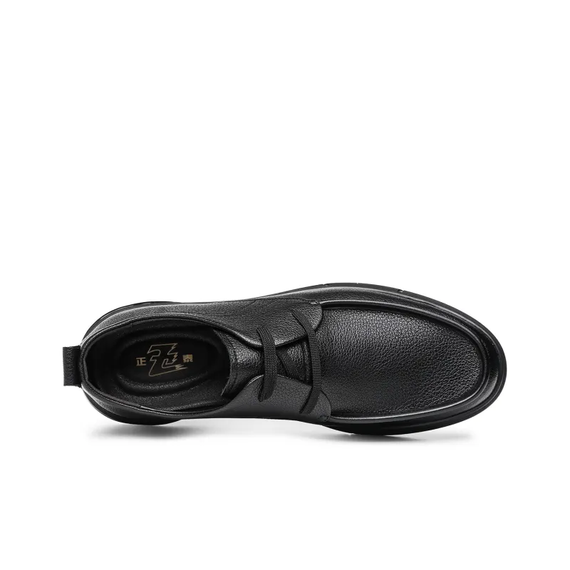 CHINT Dress Shoes Men Low Top Black-3