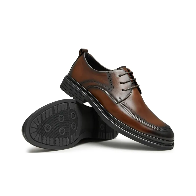 Teenmix Dress Shoes Men Low Top Solid Color-3