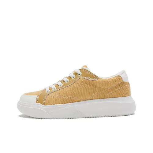 TOREAD Skateboard Shoes Women's Low-Top Yellow