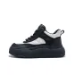 Black White-Fleece-Lined