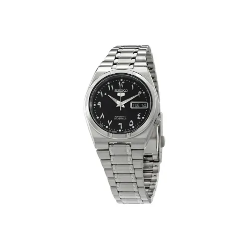 SEIKO Automatic Mechanical Movement Stainless Steel Strap Watch 34mm Men's Watch Black Dial