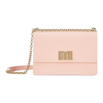 Furla 1927 Collection Leather Chain Bag, Crossbody Bag, Shoulder Bag Women's Candy Rose