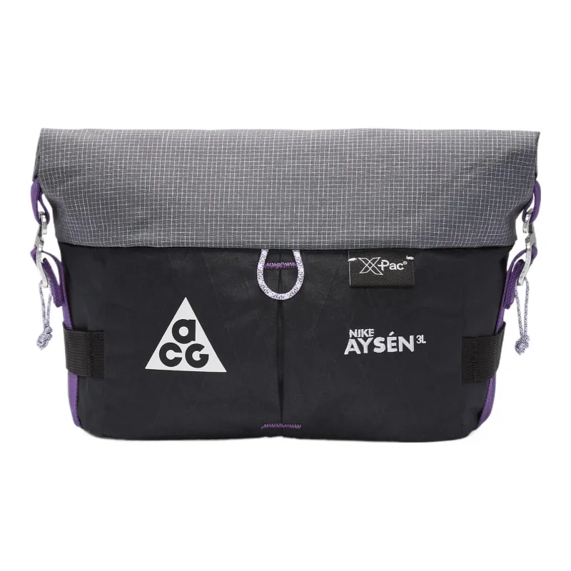 Nike Polyester Fanny Pack Regular Unisex Black & Cool Gray & White-0