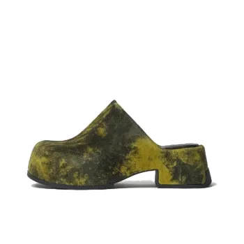 MIISTA Closed Toe Slippers 4.5cm Women's Yellow