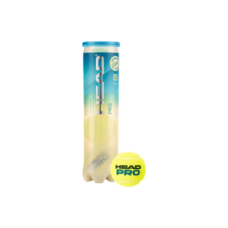 HEAD PRO Tennis Balls Felt Match Ball Competition Size 4 Ball/Can Light Green-0