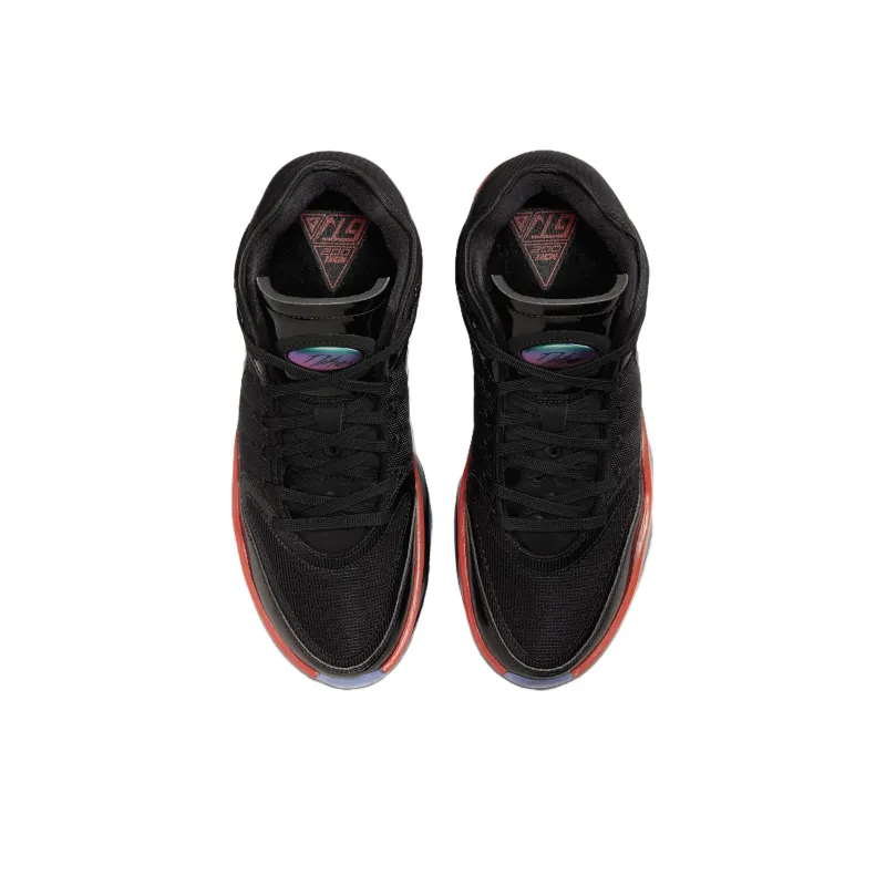 Nike Air Zoom GT Hustle 2 EP Slip Resistant Low Top Basketball Shoes Men's Black Red-3