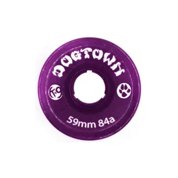 DOGTOWN Skateboard Wheels Land Surfboards 59mm X 84a-Transparent Purple