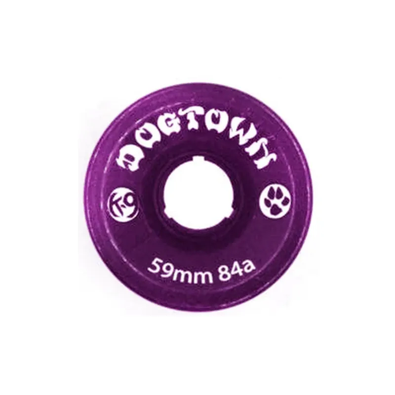DOGTOWN Skateboard Wheels Land Surfboards 59mm X 84a-Transparent Purple-0
