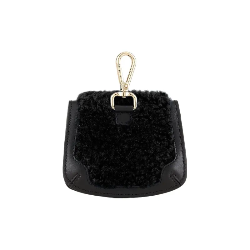 GIORGIO ARMANI Sheared Wool Bag Accessories Mini Women's Black-1