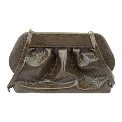THEMOIRE Bios Artificial Leather Clutch Women's Seaweed Green