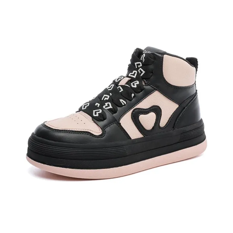 DAPHNE Slip Resistant High Top Skateboard Shoes Women's-2