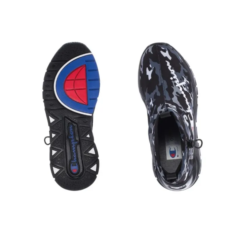 Champion Rally Drizzle Breathable And Wear-resistant Mid-Top Casual Shoes Men's Camouflage Black-2