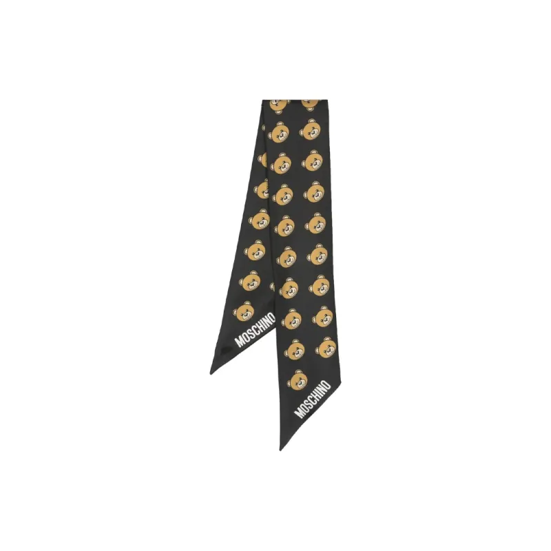 MOSCHINO Teddy Bear Pointed Tips Scarf-1