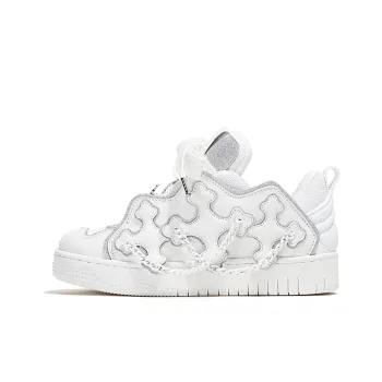 FY SPR Knight Collection Moonlight Knight Anti Slip Wear Resistant Low Top Puffy Skateboard Shoes Women's White