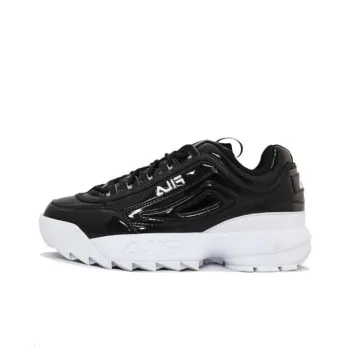 FILA Disruptor Ii Anti Slip Wear Resistant Low Top Casual Shoes Women's Black
