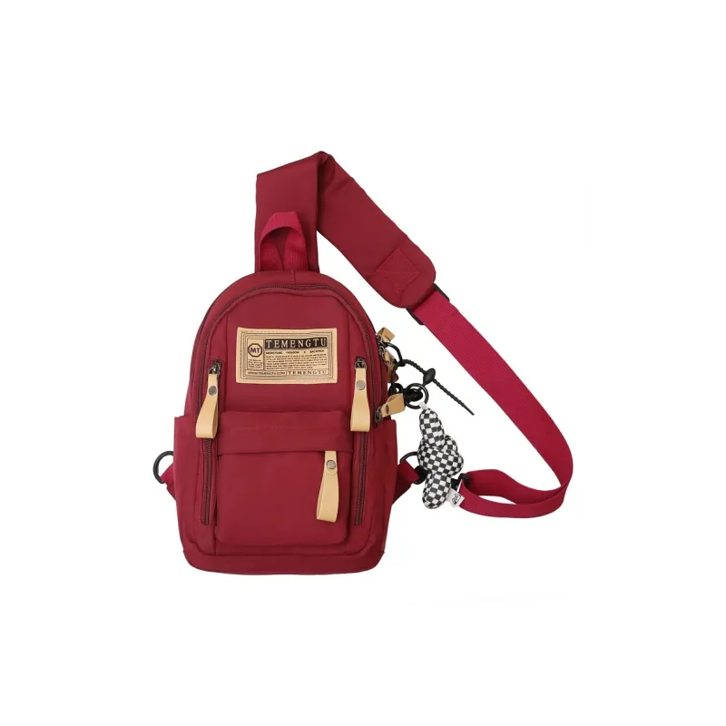 NIGEER Nylon Shoulder Bags Fanny Pack Sling Bags Unisex Black/White/Khaki/Burgundy-9