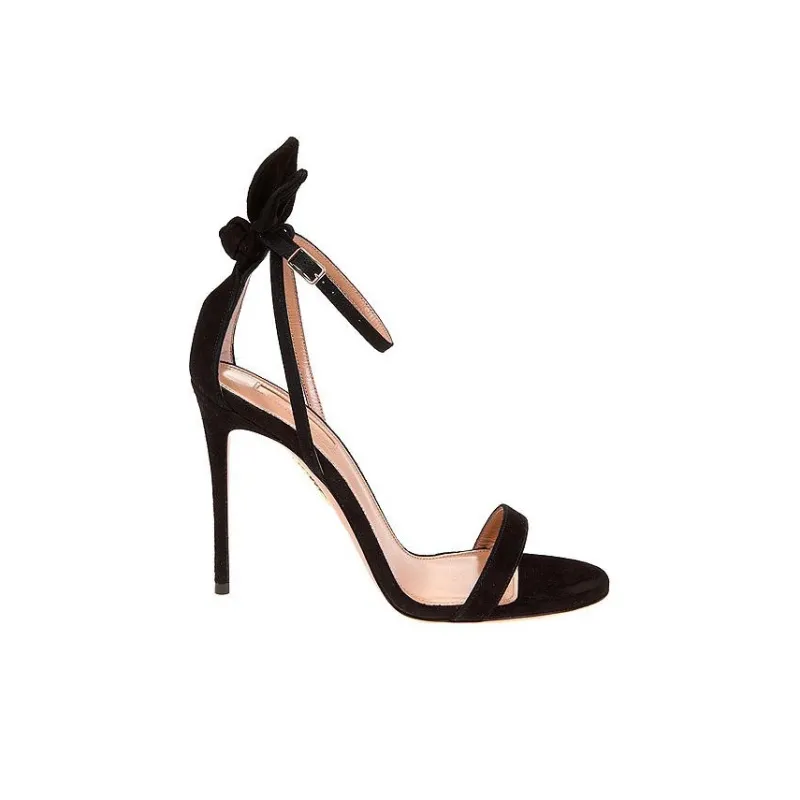 AQUAZZURA Bow Tie 105mm Bow Sandals-1