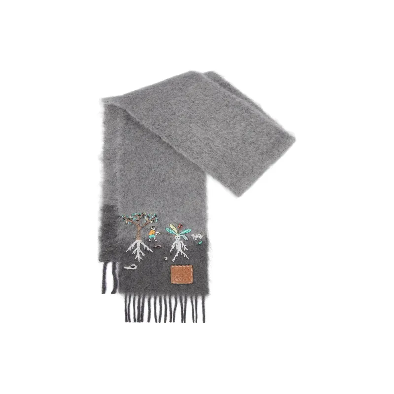 LOEWE X Suna Fujita Brushed Scarf-1