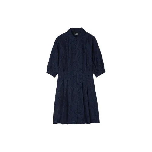 CLUB MONACO Long-Sleeved Dresses Women's Marine Blue