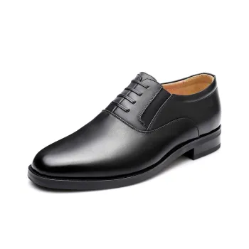 Strongman 3515 Men's Spring And Fall Three Strap Leather Shoes Dress Shoes Low Top