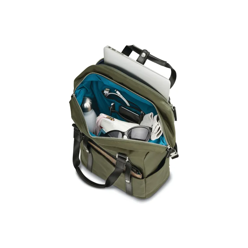 SAMSONITE Nylon Handbag Shoulder Bag Backpack Women's Olive Green-7