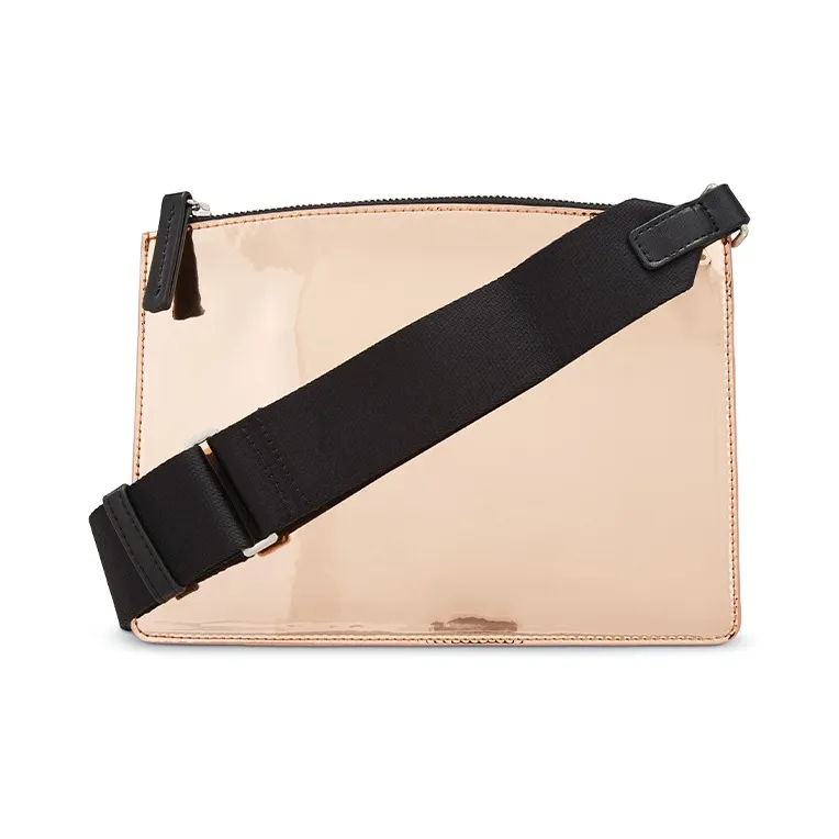 SAMSONITE Nylon Handbag Shoulder Bag Backpack Women's Chocolate Plum With Rose Gold Mirror Finish-5