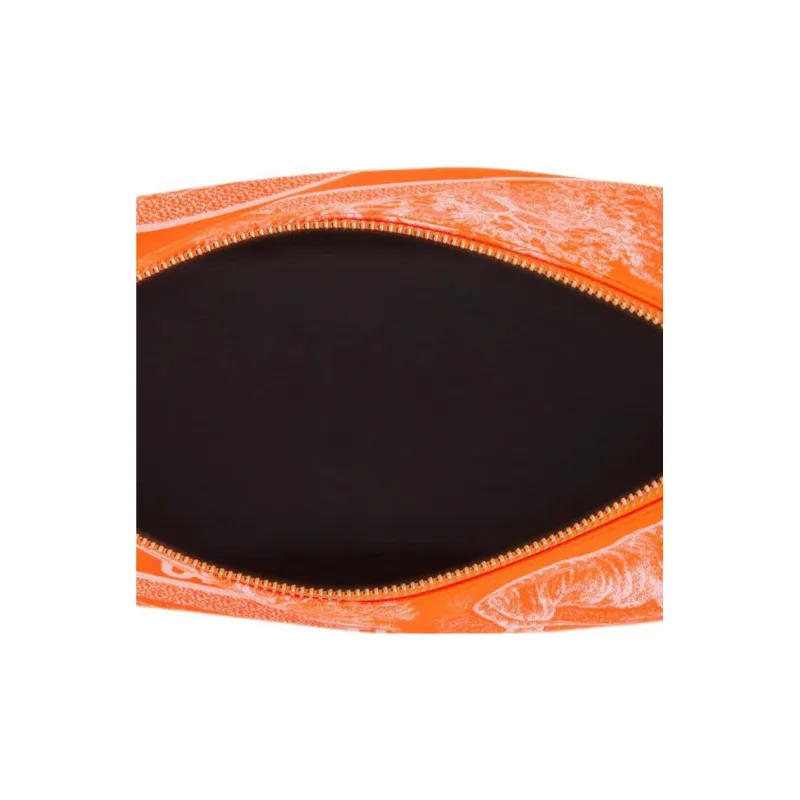 DIOR Embroidery Lunch Box Bag Handheld Handbag Medium Size Women's Fluorescent Orange-4
