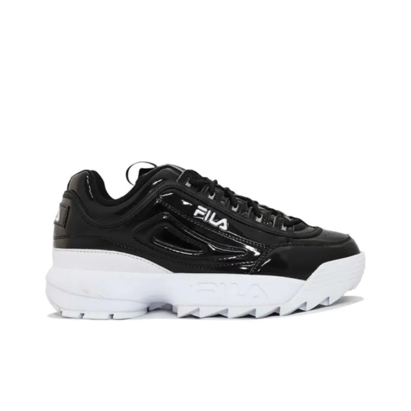 FILA Disruptor Ii Anti Slip Wear Resistant Low Top Casual Shoes Women's Black-1