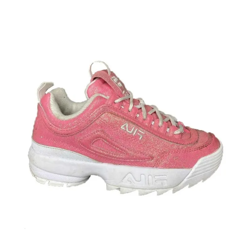 FILA Disruptor 2 Non slip Lightweight Low Top Casual Shoes Unisex Pink-1