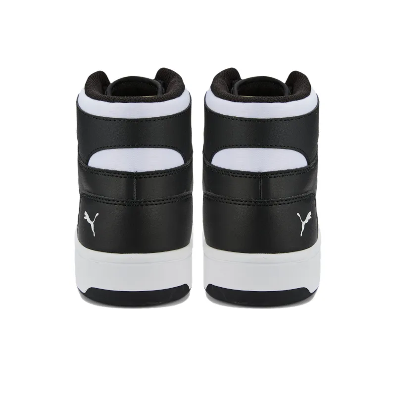 PUMA Rebound Layup High Top Sneakers 'Black White'-4