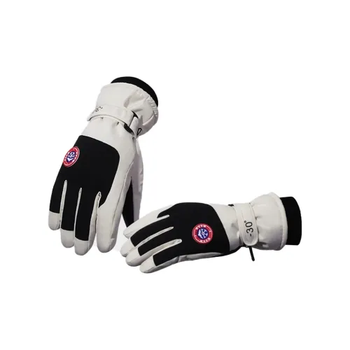 FILA Acrylic, Polyurethane, Natural Leather Gloves Kids Pink