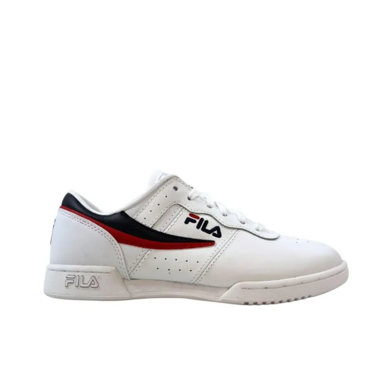 FILA Cushioned Wear Resistant Breathable Low Top Running Shoes Women's White-1