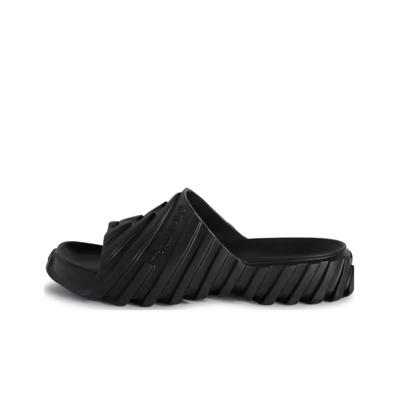 OFF WHITE Logo Embossed Slip On Slides-0