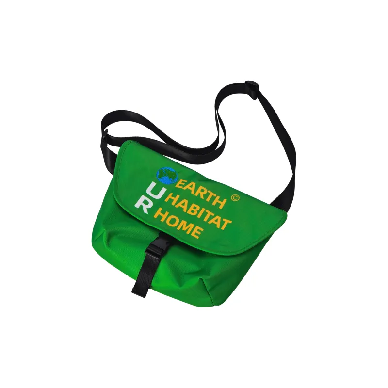 FINITE LOOP Polyester Shoulder Bag, Crossbody Bag Regular Unisex Green-0
