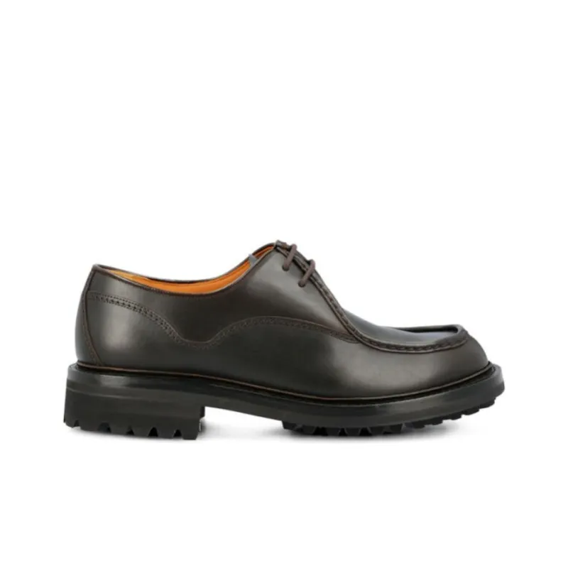 CHURCH'S Lymington Burnished-leather Lace-up Shoes-1