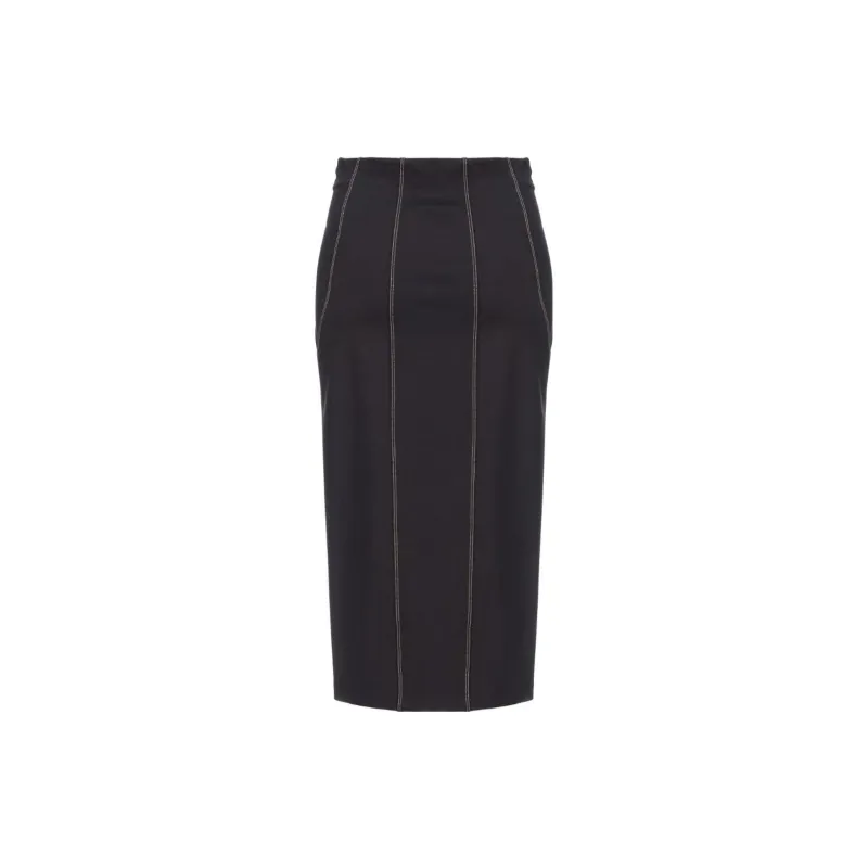 PINKO Zip Up High Waist Skirt-1