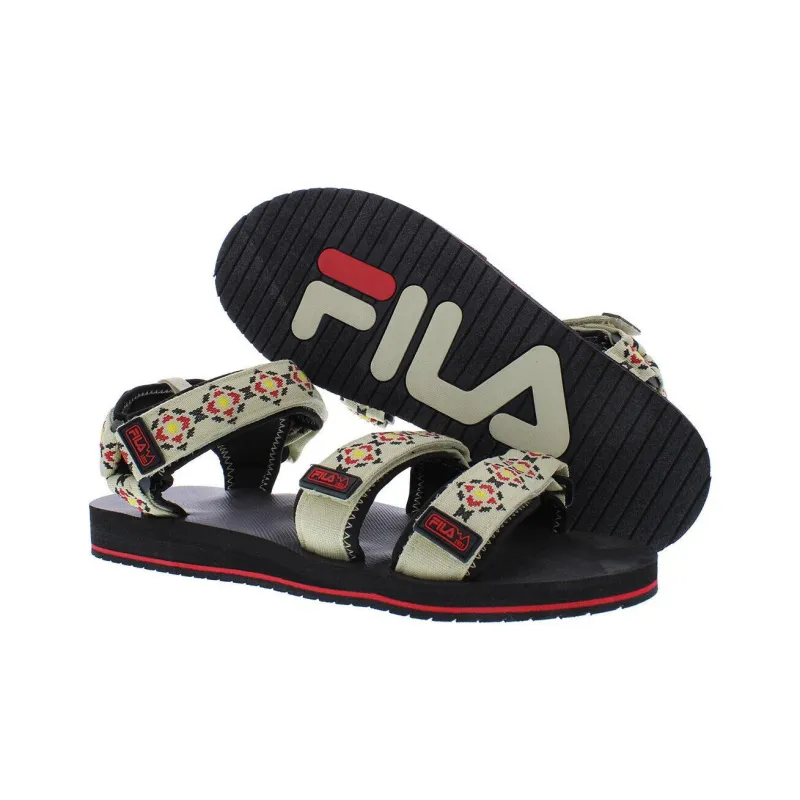 FILA DRIFTER Strap Sandals Unisex Beige Black-4