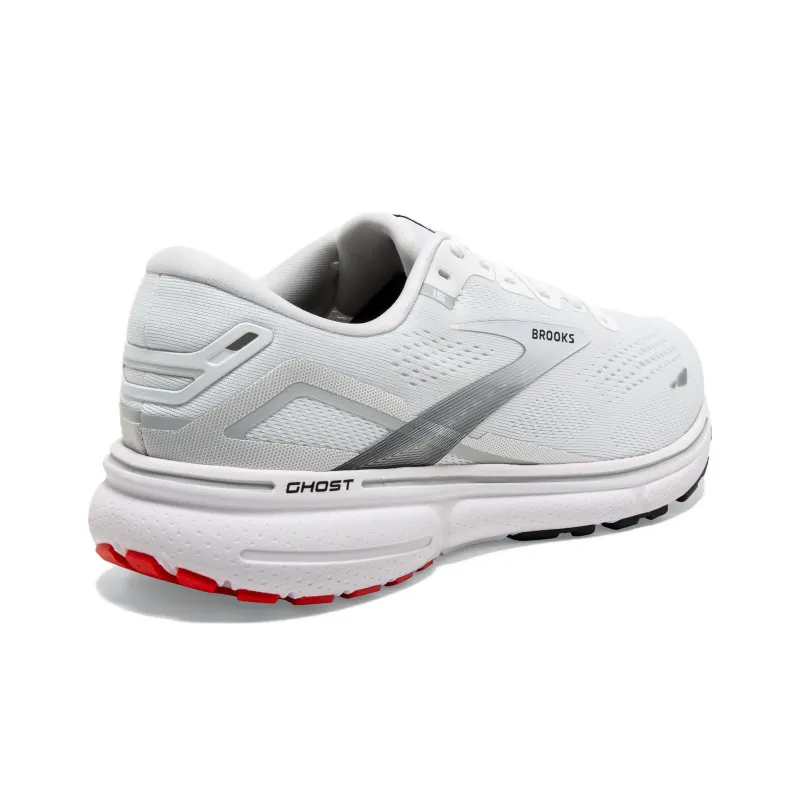 Brooks Ghost 15 Cushioning Wear Resistant Low Top Marathon Running Shoes Men's Gray-3