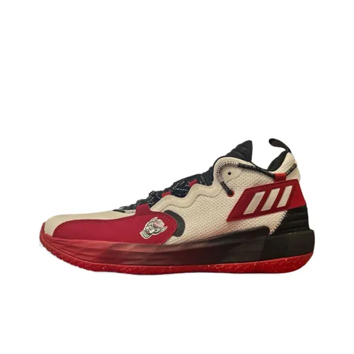 Adidas NC State Basketball Shoes Men Low-Top Red