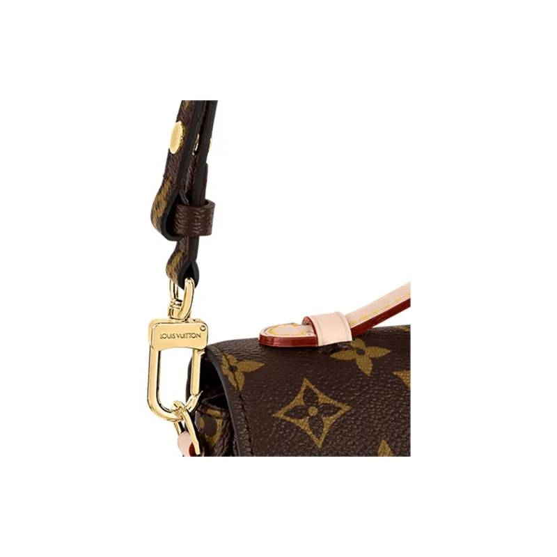 LOUIS VUITTON Pochette Métis East West Monogram Canvas Brown-4