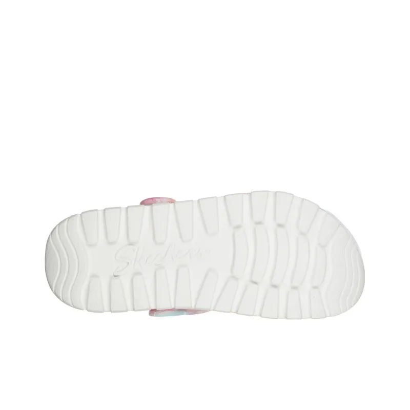 Skechers Footsteps Clogs Women's Pink Blue-3