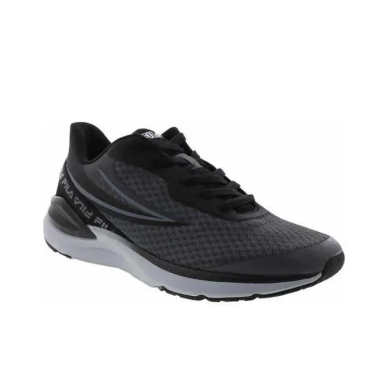 FILA Anti-Slip Wear-Resistant Low-Top Running Shoes Men's Black-2