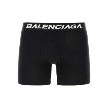 Balenciaga Racer Logo Waistband Boxer Briefs 'Black'