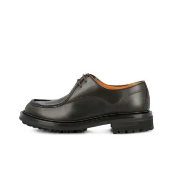 CHURCH'S Lymington Burnished-leather Lace-up Shoes