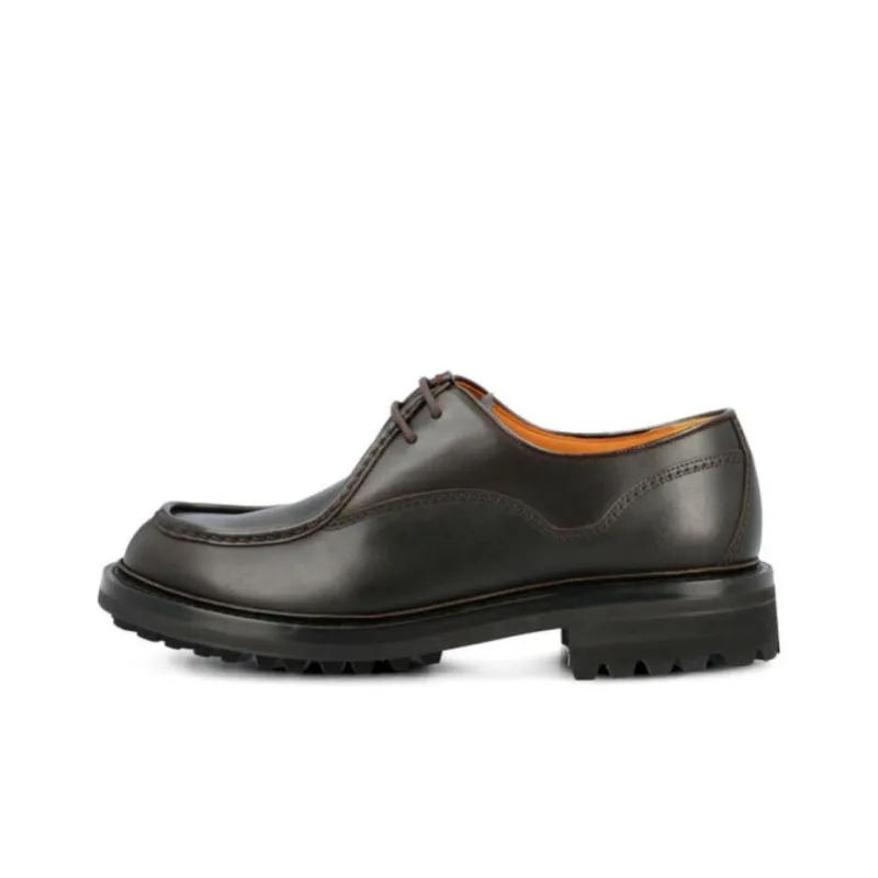 CHURCH'S Lymington Burnished-leather Lace-up Shoes-0