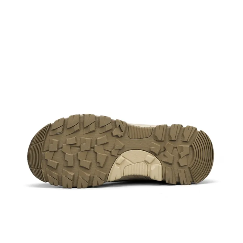 Jeep Warm Fleece Lined Padded Shoes Short Snow Boots Men's Khaki-6
