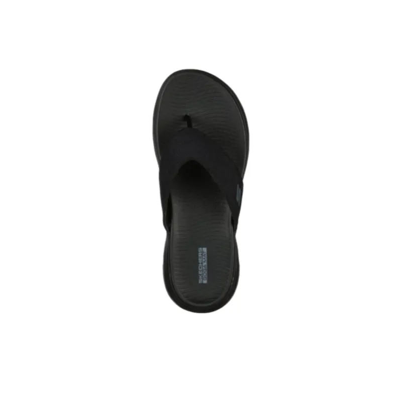 Skechers Go Walk 5 Slip-Resistant Abrasion-Resistant Flip Flops Men's Black-2
