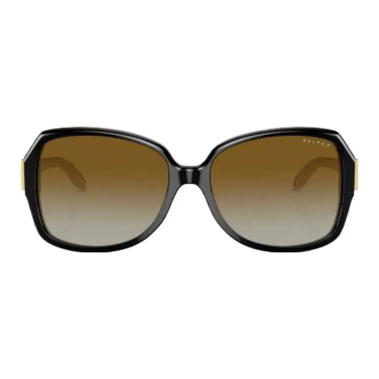 Polo Ralph Lauren Plastic Metal Square Sunglasses Men's Black-1