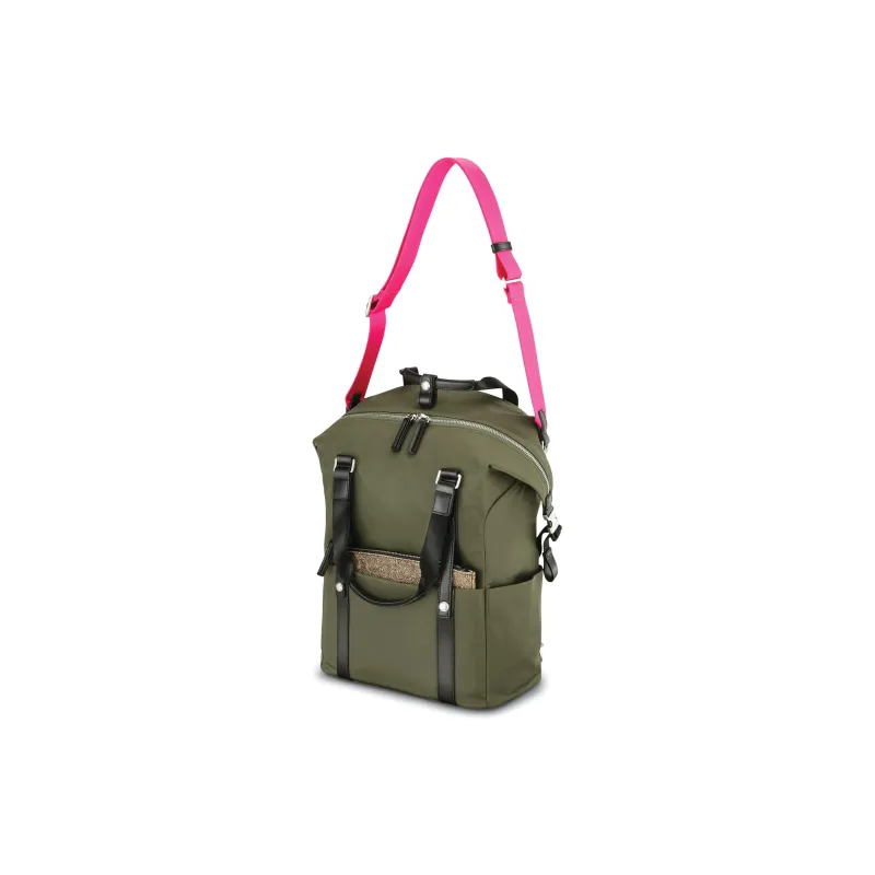 SAMSONITE Nylon Handbag Shoulder Bag Backpack Women's Olive Green-1